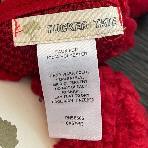 NWT Nordstrom Tucker Tate Plush Flip Top Red Tomato Mittens Kids Age 7-16 Gloves - Picture 9 of 10